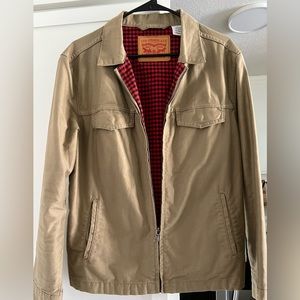 Levi Strauss & Co. Khaki brown, light-weight jacket. Size: men’s small.